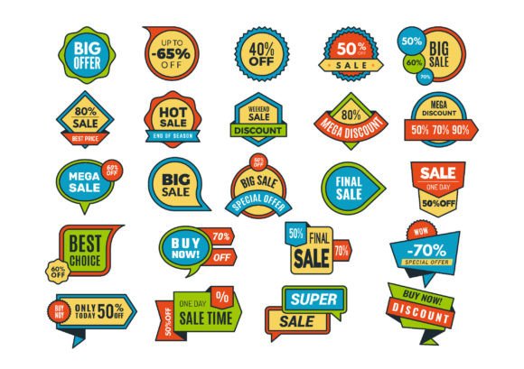 Download Round Sale Stickers - Stickers Collection