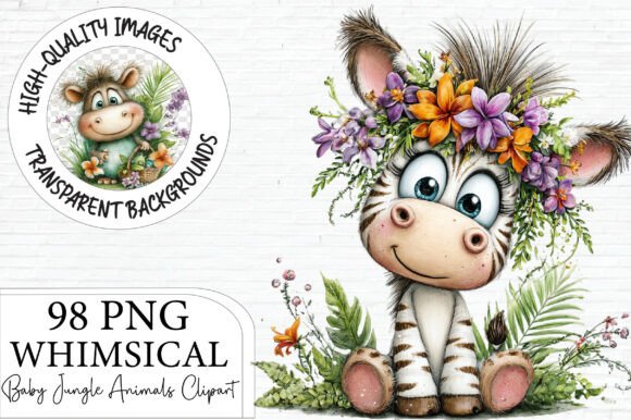 Download Baby Jungle Animals Clipart Bundle - Bundle Collection