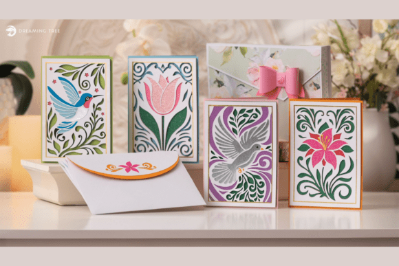 Download Fancy Flourish Cards SVG Bundle - Bundle Collection