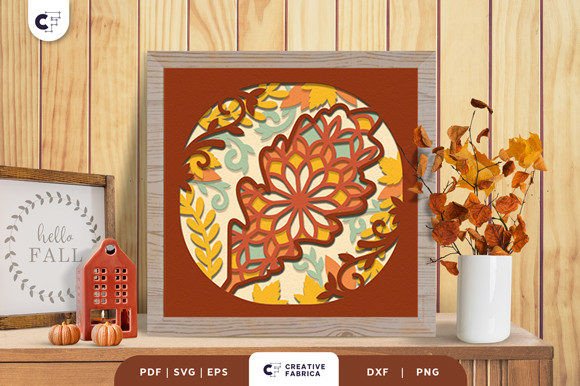 Download Fallen Oak Mandala 3D Light Box - Light Collection