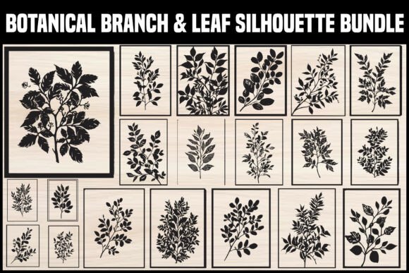 Download Botanical Leaf &amp; Branch SVG Bundle - Bundle Collection