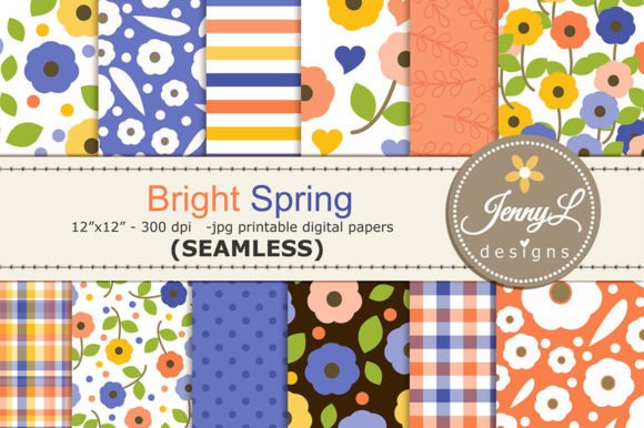 Download Spring / Summer SEAMLESS Digital Papers - Seamless digital paper Collection