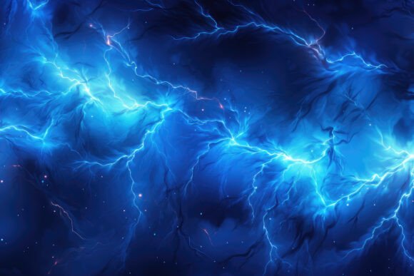 Download Lightning Blue Background - Light Collection