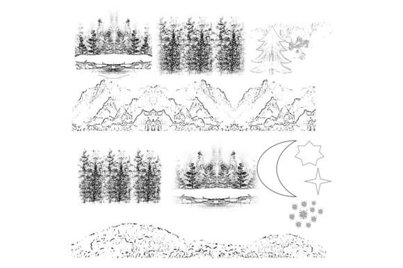 Download Northern Lights Black and White Clipart - Light Collection