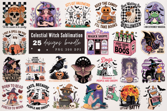 Download Celestial Witch Sublimation Designs - Sublimation designs Collection