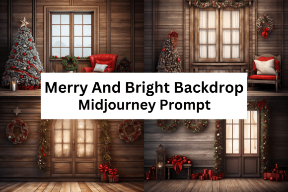 Download Merry and Bright Digital Backdrops - Premium Bundle