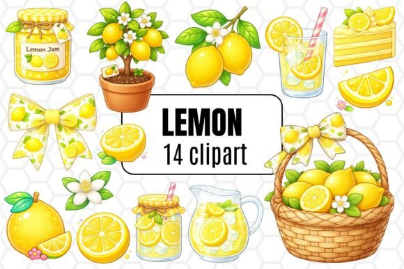 Download Cute Lemon Clipart Bundle - Bundle Collection