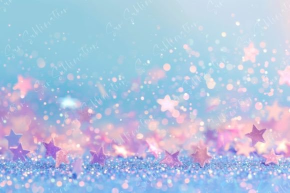Download Light Blue Background with Pink Glitter - Light Collection