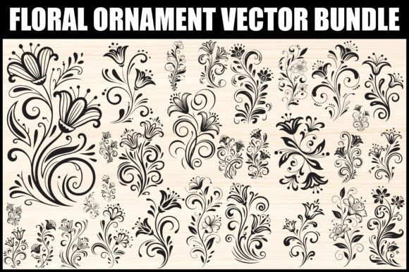 Download Floral Ornament Vector Bundle - Bundle Collection