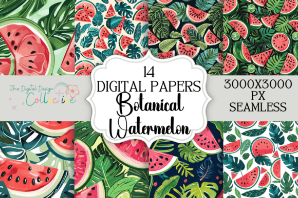 Download Seamless Watermelon Pattern Bundle - Bundle Collection