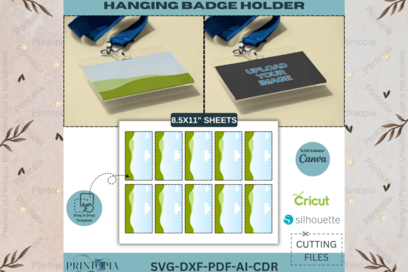 Download Hanging Badge Template: DIY Design 168 - Diy design Collection